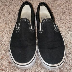 Black slip on vans